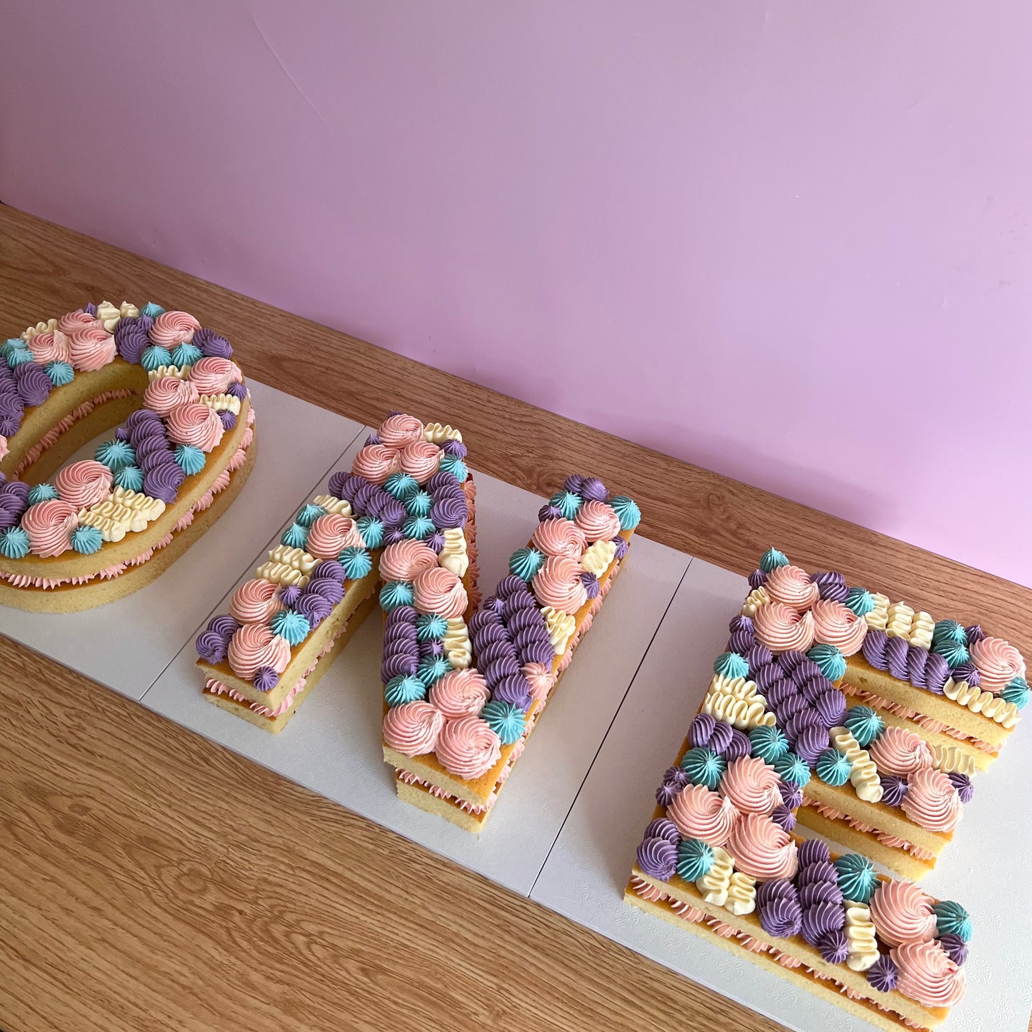 Naked Digit/Letter Cake