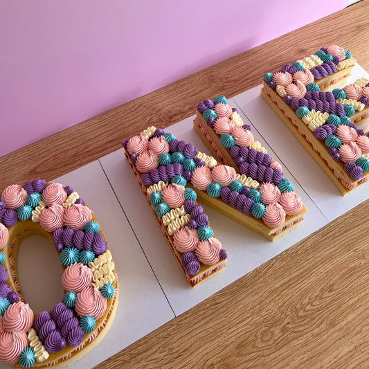 Naked Digit/Letter Cake