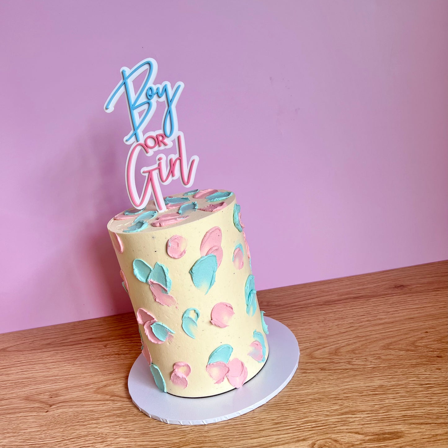 Gender Reveal Cake
