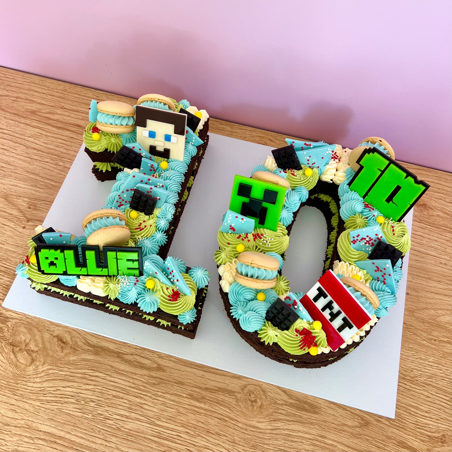 Minecraft Digit / Letter Cake