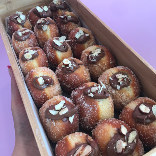 Mini Nutella / Caramilk Doughnuts