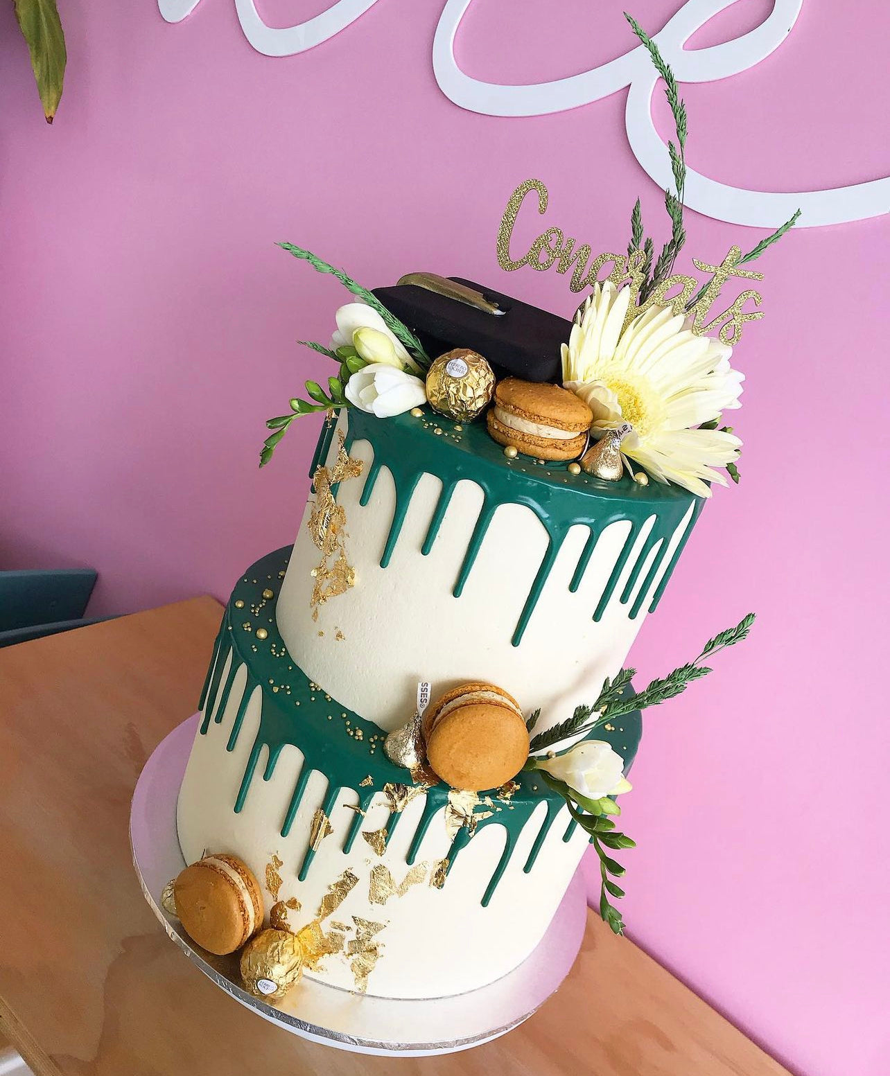 Floral Drip Cake