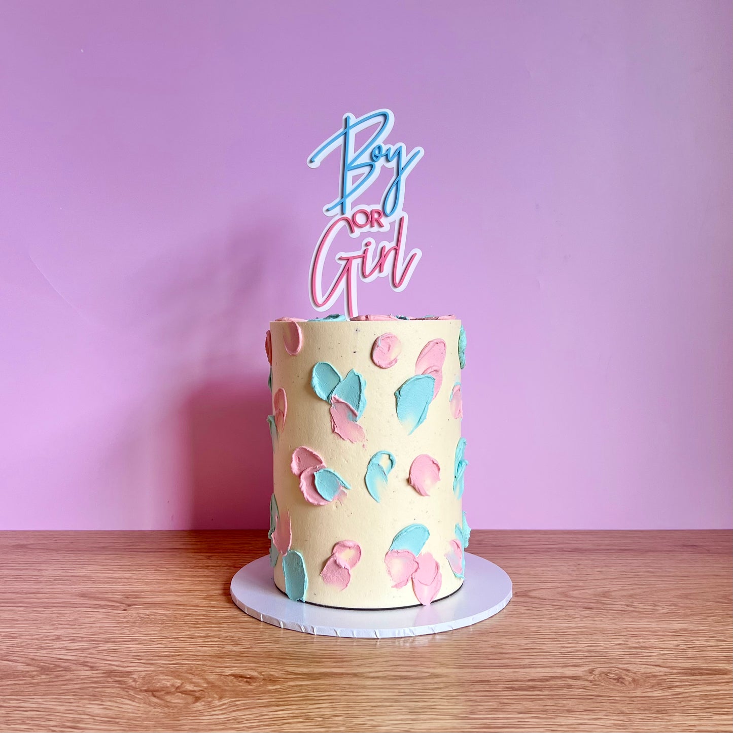 Gender Reveal Cake