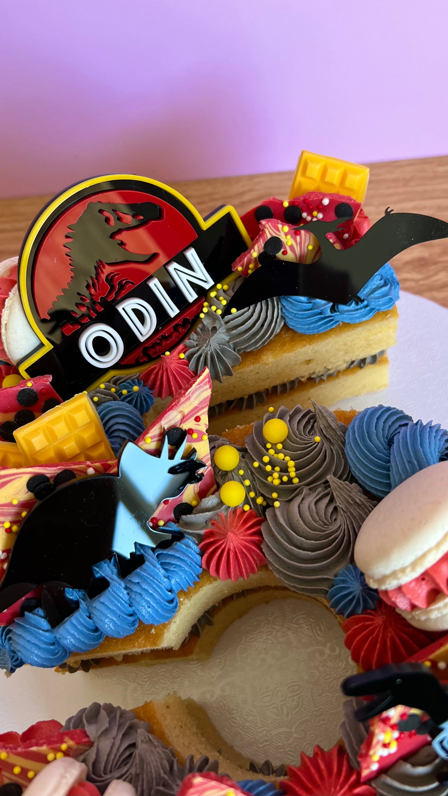 Jurassic Dino Digit / Letter Cake