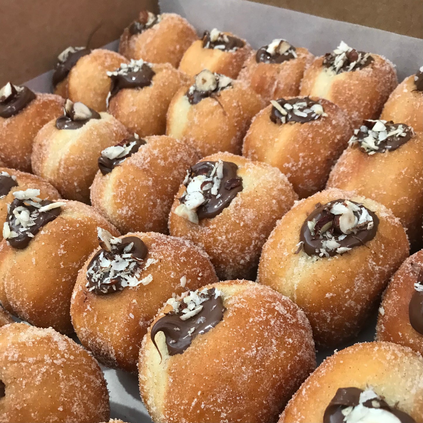 Mini Nutella / Caramilk Doughnuts