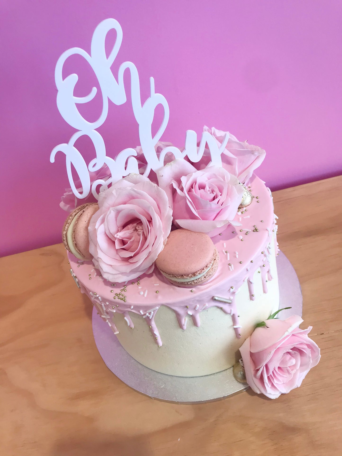 Floral Drip Cake