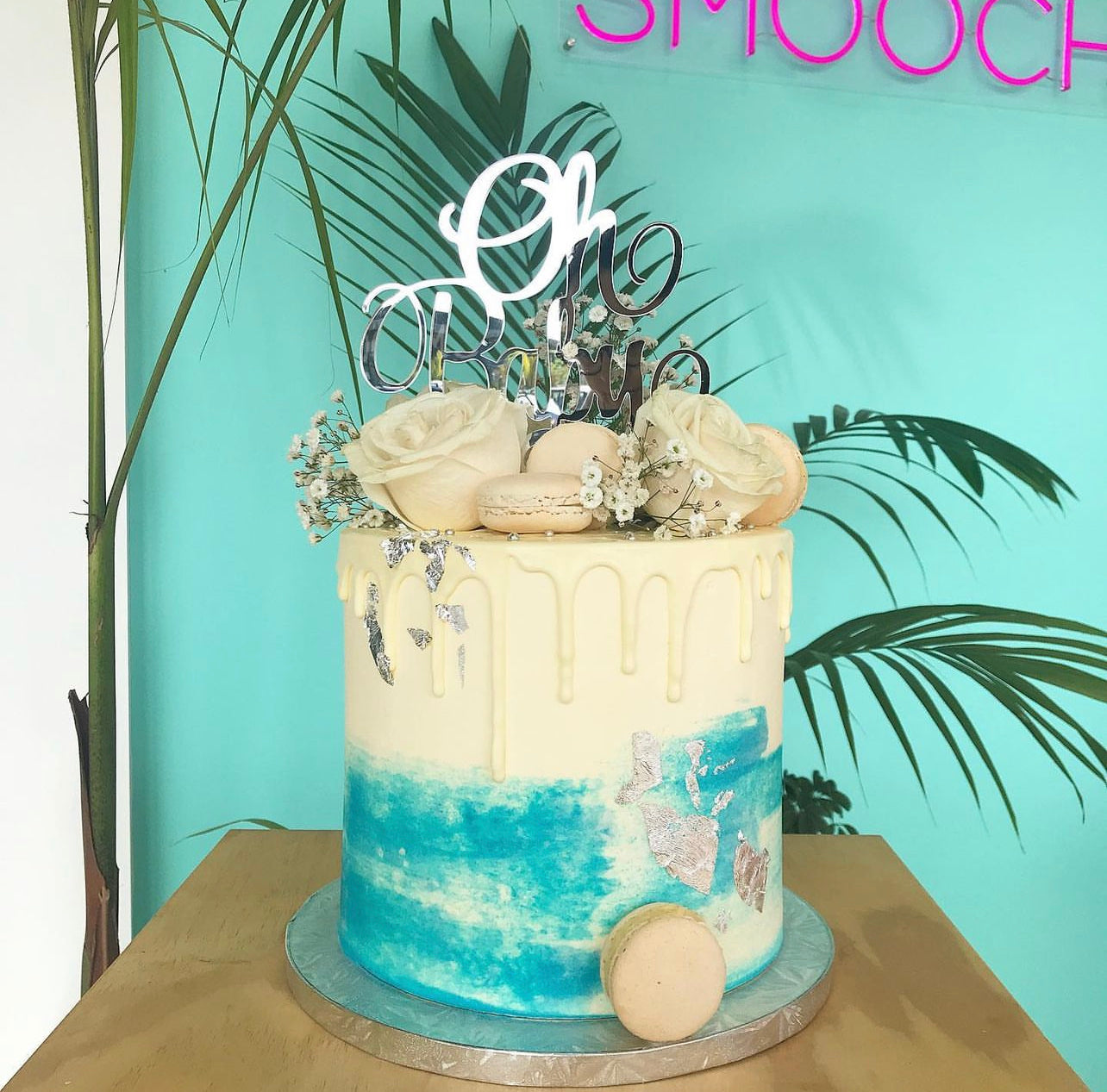 Floral Drip Cake