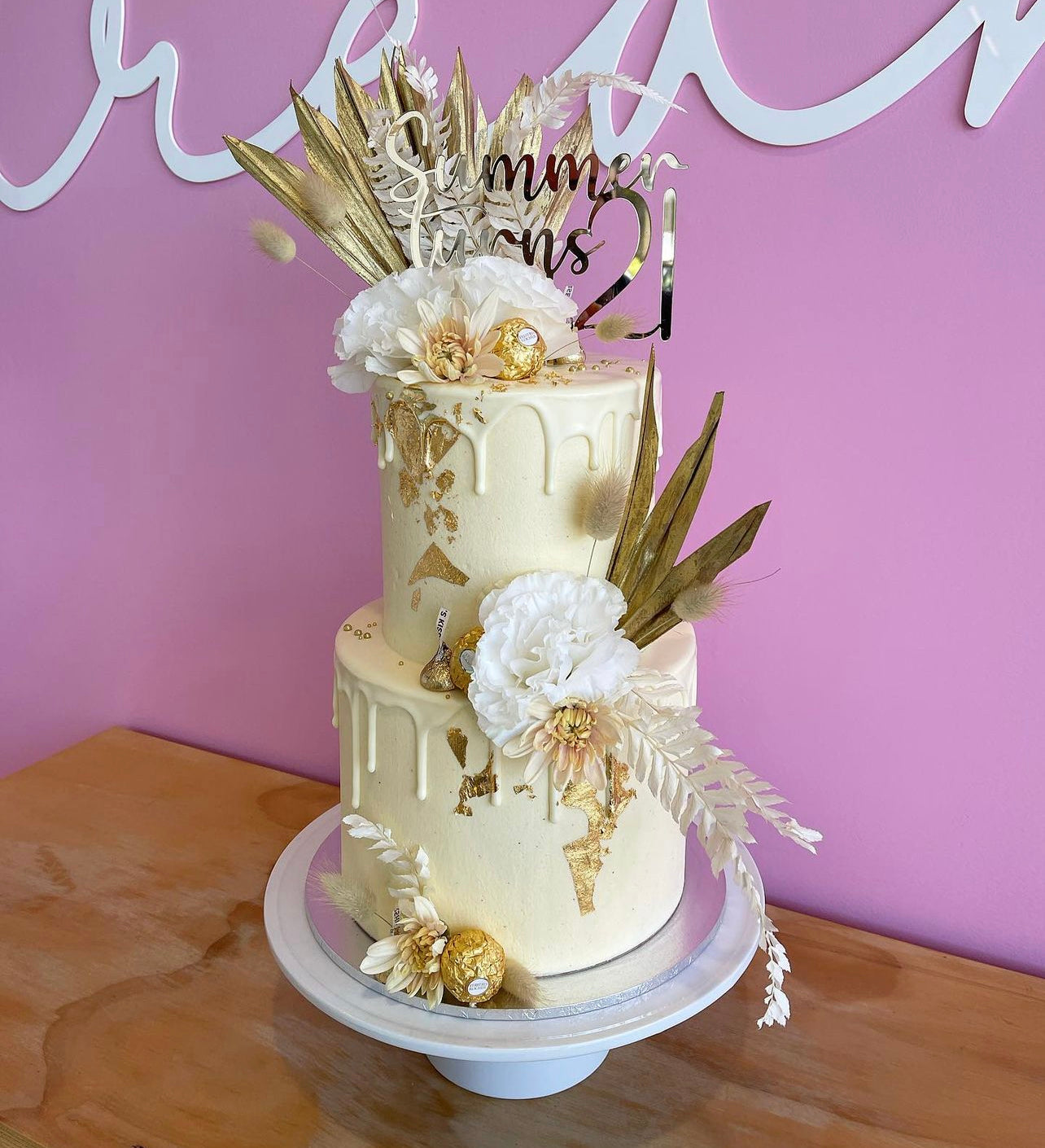 Floral Drip Cake