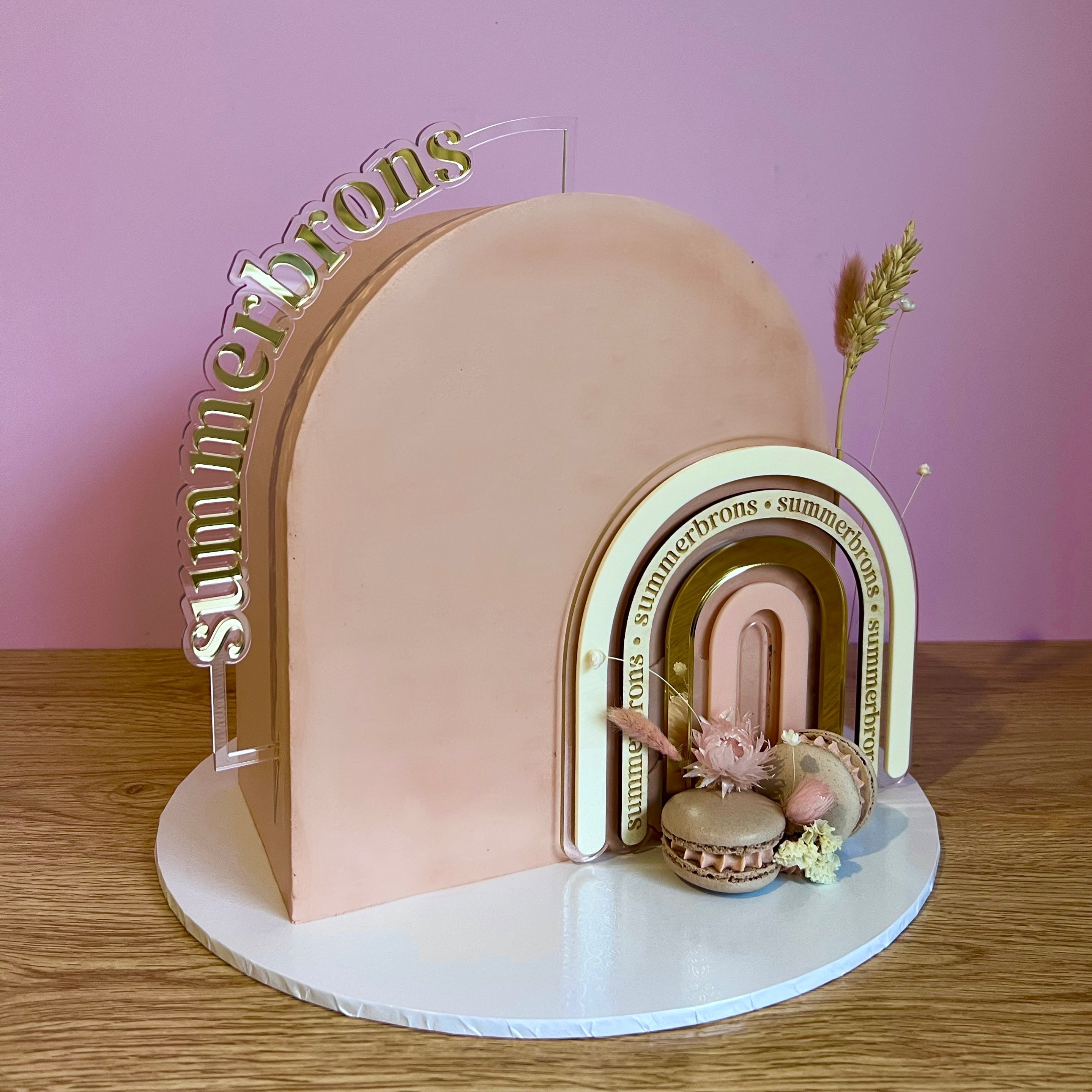 1Pc Creative Arch Hair Ball Cake Topper Bridal Wedding Cake Decoration  Ornaments, Birthday Party Cake Plugin Decorative Supplies - AliExpress