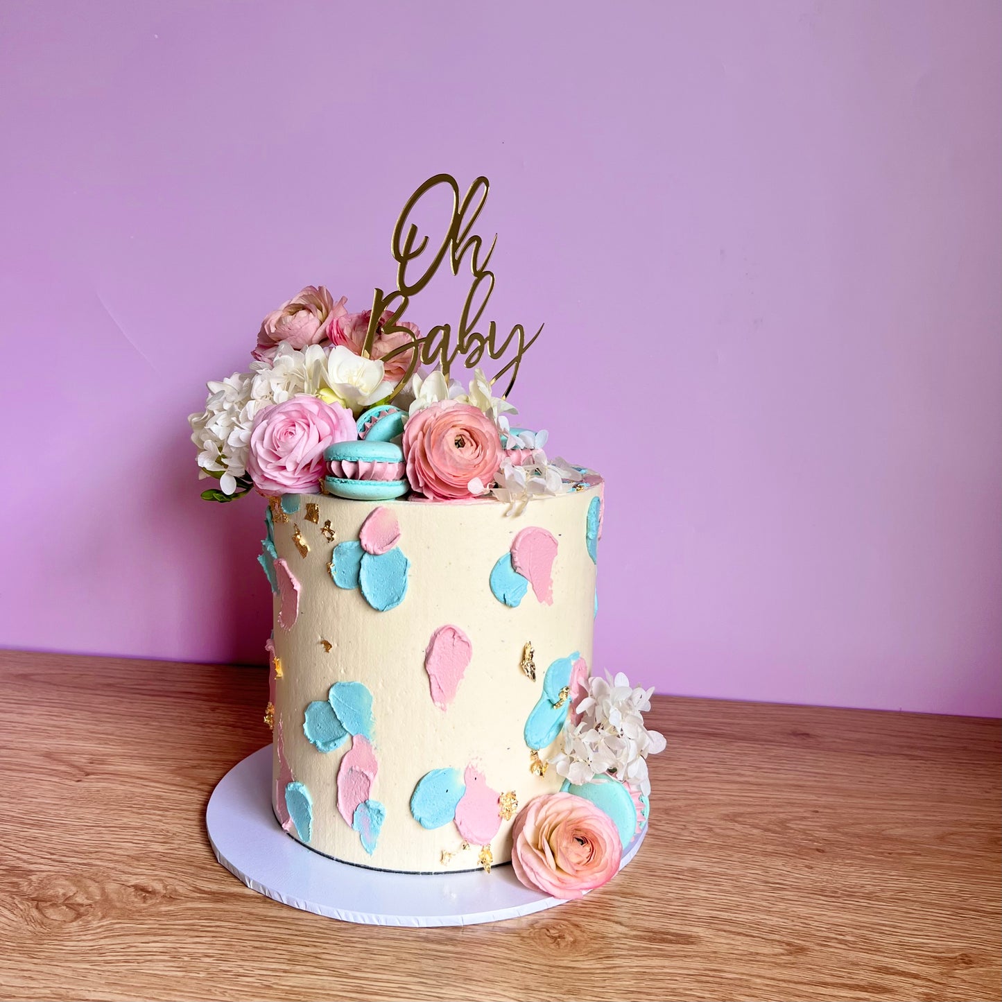 Luxe Gender Reveal / Baby Shower Cake
