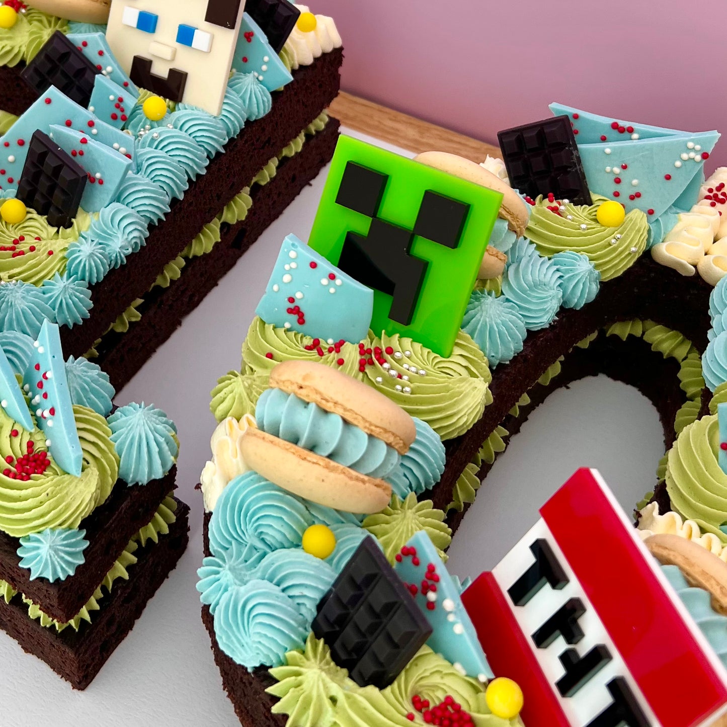 Minecraft Digit / Letter Cake