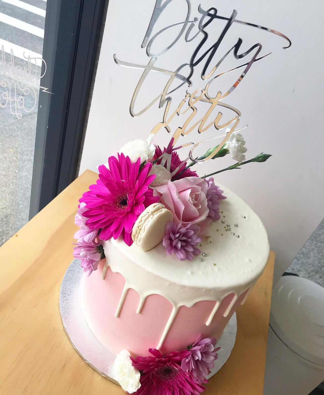 Floral Drip Cake