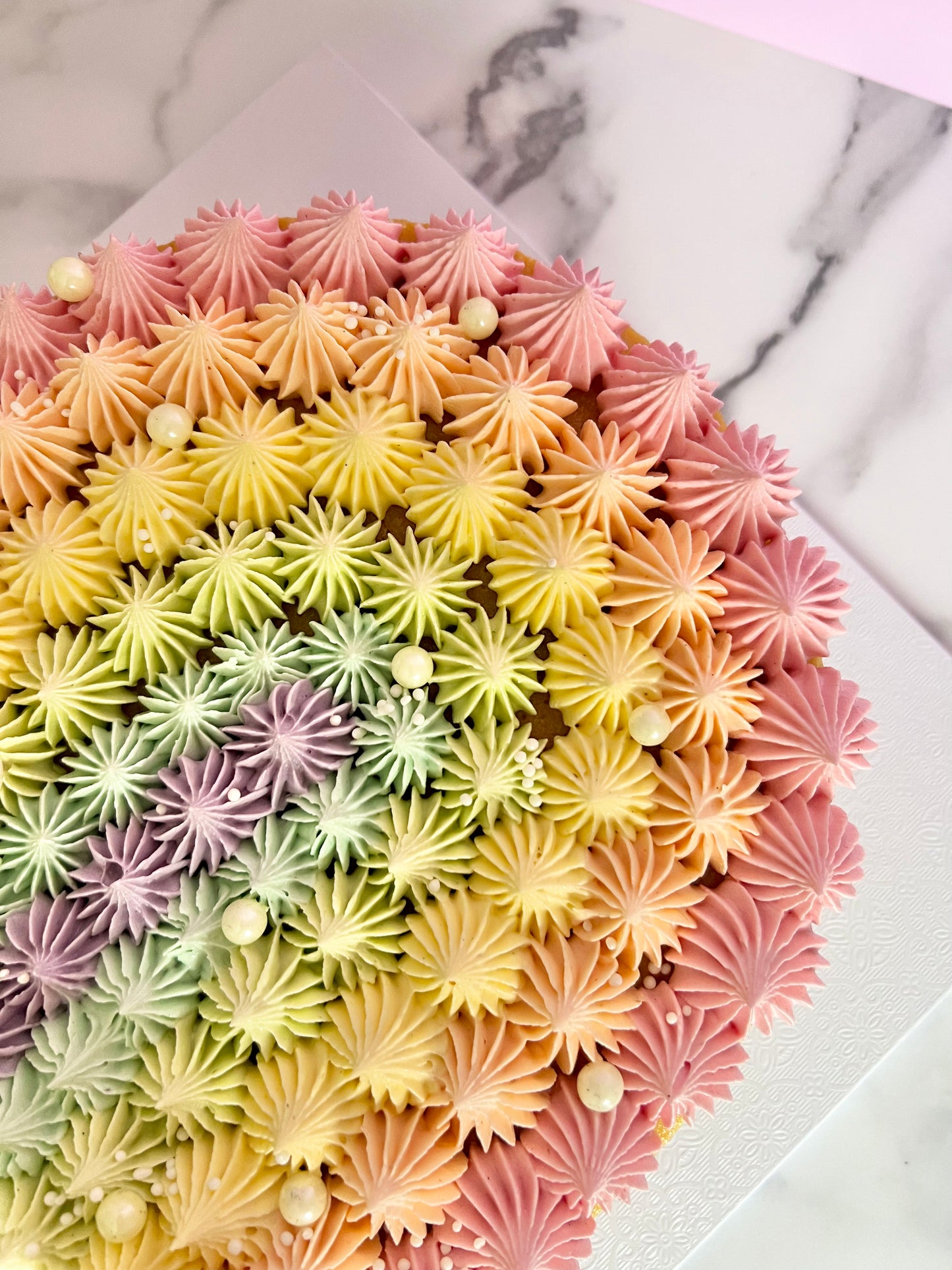 Rainbow Arch Cake